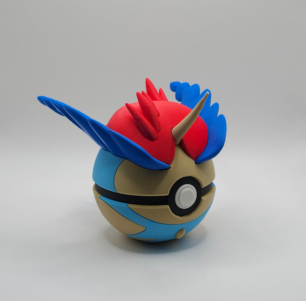 Pokemon Character Design- 3D Printed Pokeball- Keldeo- Unique Display Collectible