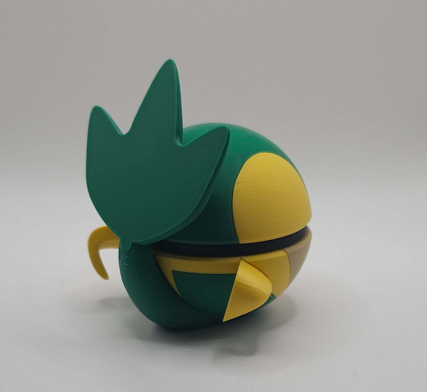 Pokemon Character Design- 3D Printed Pokeball- Snivy- Unique Display Collectible