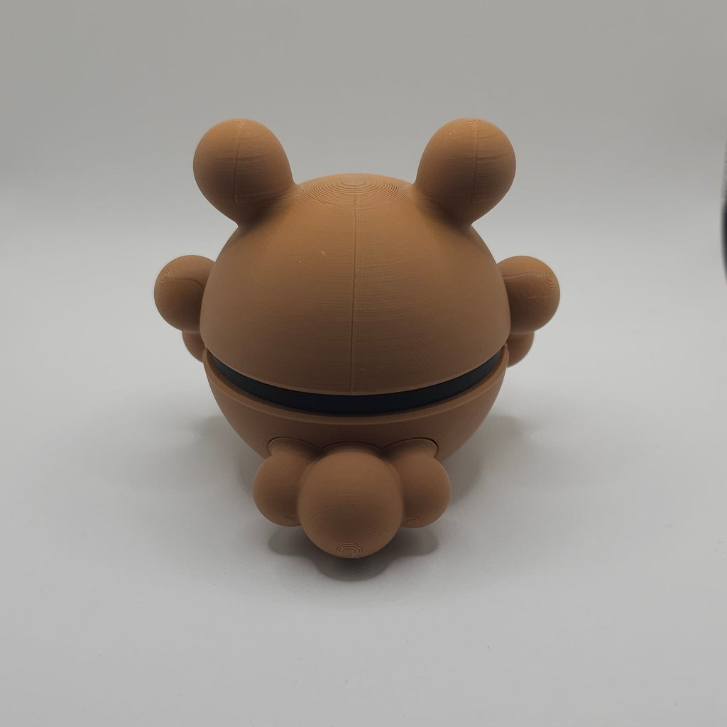 Pokemon Character Design- 3D Printed Pokeball- Bidoof- Unique Display Collectible