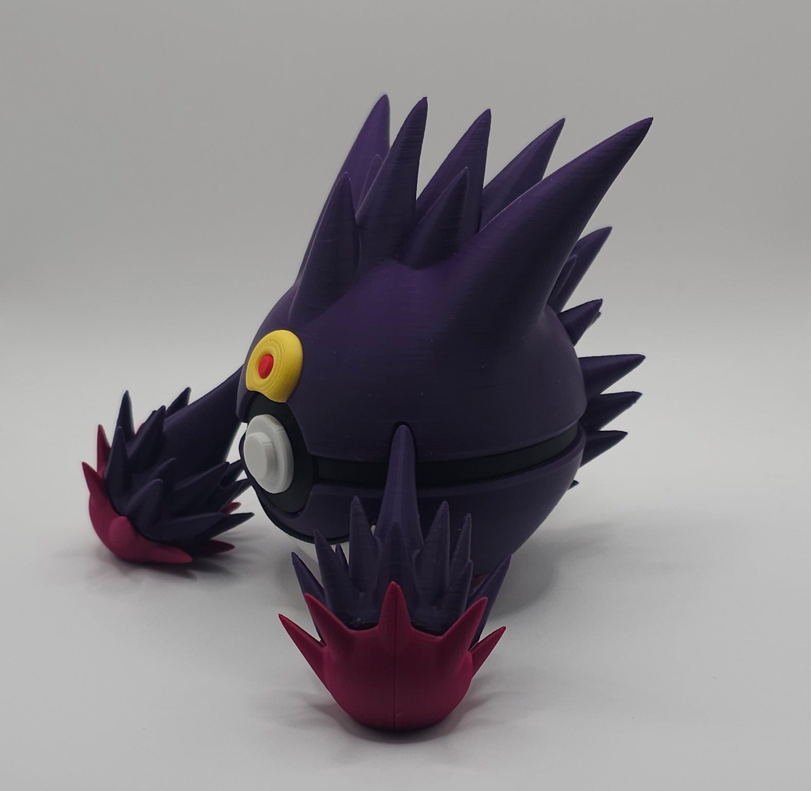 Pokemon Character Design- 3D Printed Pokeball- Mega Gengar - Unique Display Collectible