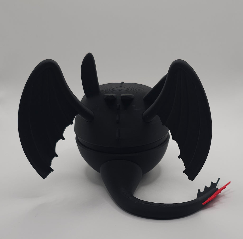 Toothless and Light Fury inspired Pokeball- 3D Printed- Unique Display Collectible