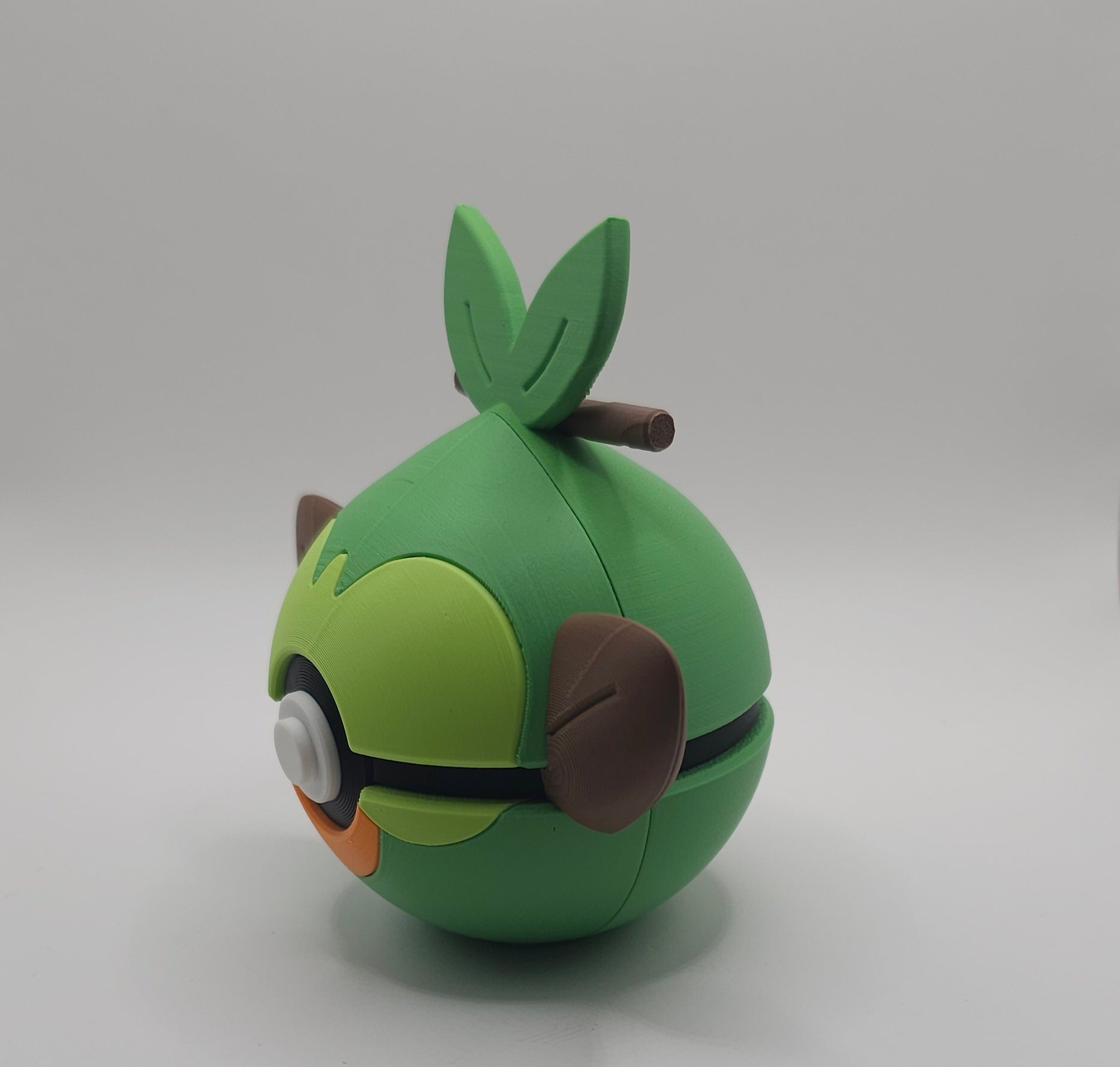 Pokemon Character Design - 3D Printed Pokeball - Grookey - Unique Display Collectible
