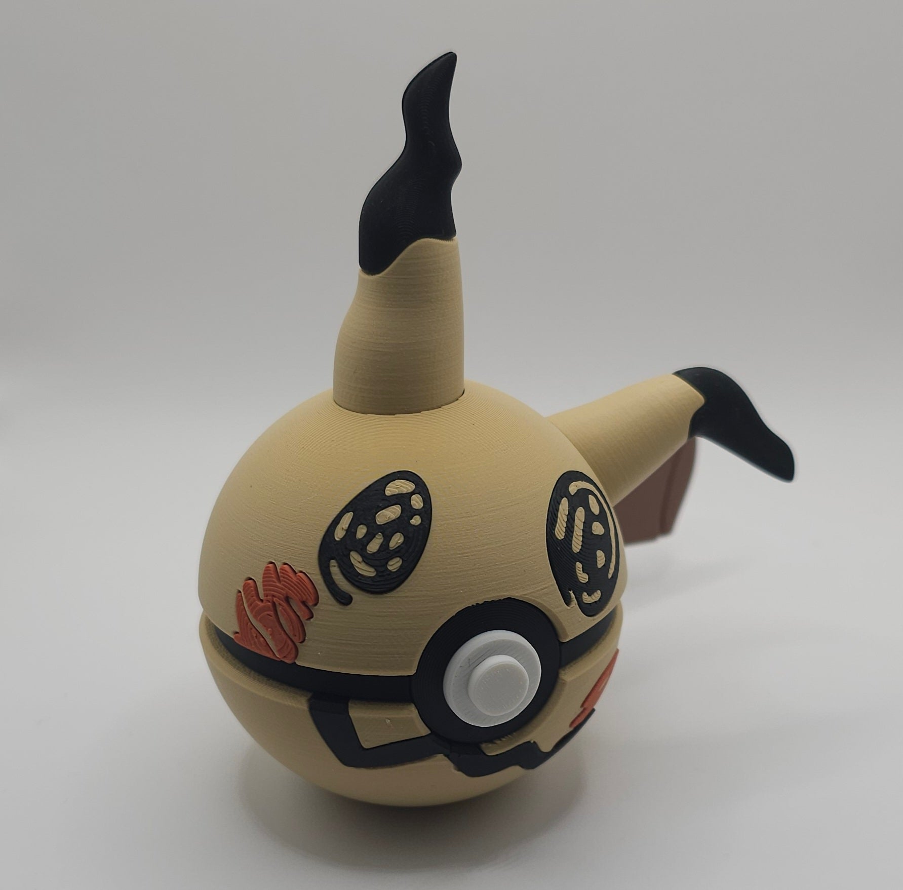 Pokemon Character Design 3D Printed Pokeball - Mimikyu - Unique Display Collectible