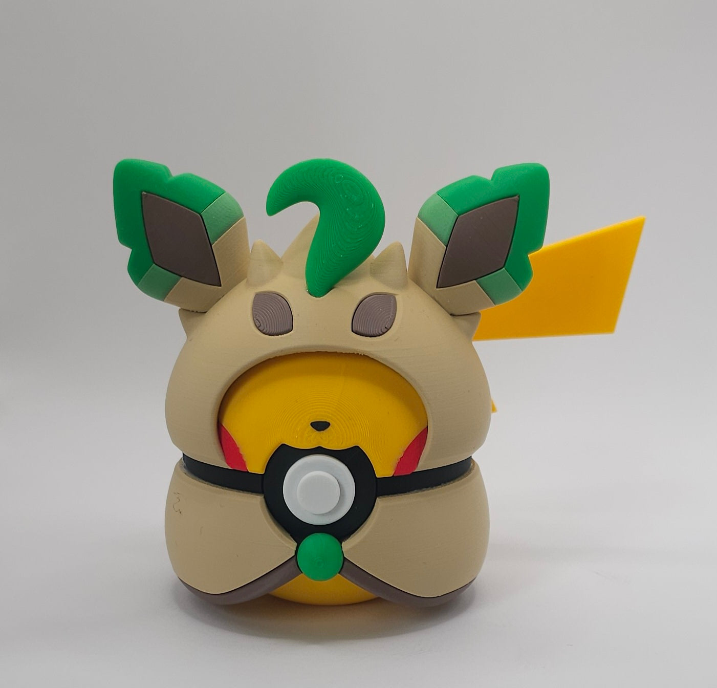 Pokemon Pikachu-Umbreon Poncho Design- 3D Printed Pokeball- Unique Display Fan Art Collectible