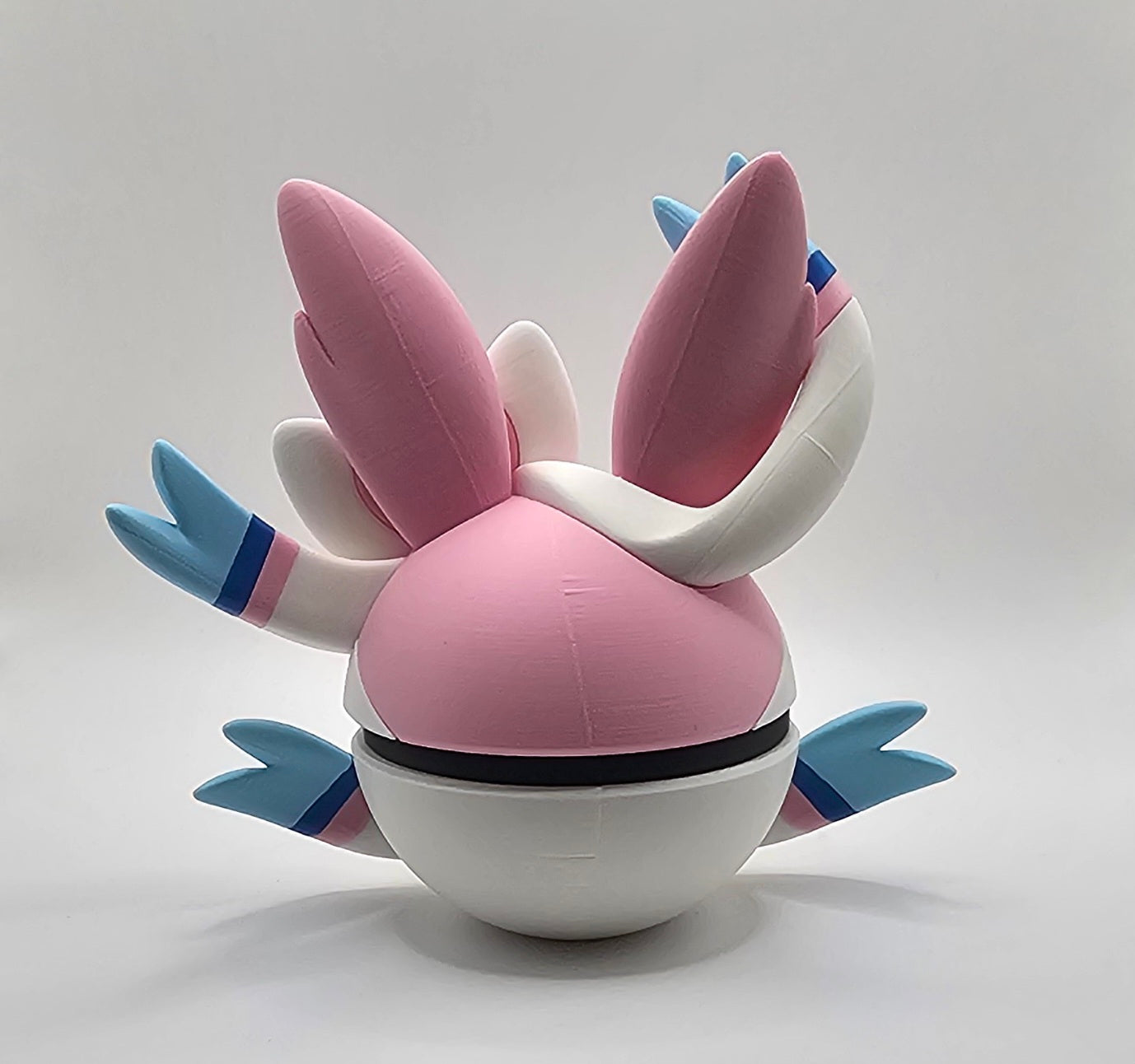 Sylveon Character Design- 3D Printed Display Ball- Unique Display Collectible