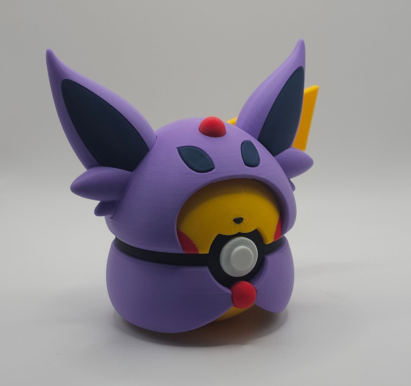 Pokemon Pikachu-Umbreon Poncho Design- 3D Printed Pokeball- Unique Display Fan Art Collectible