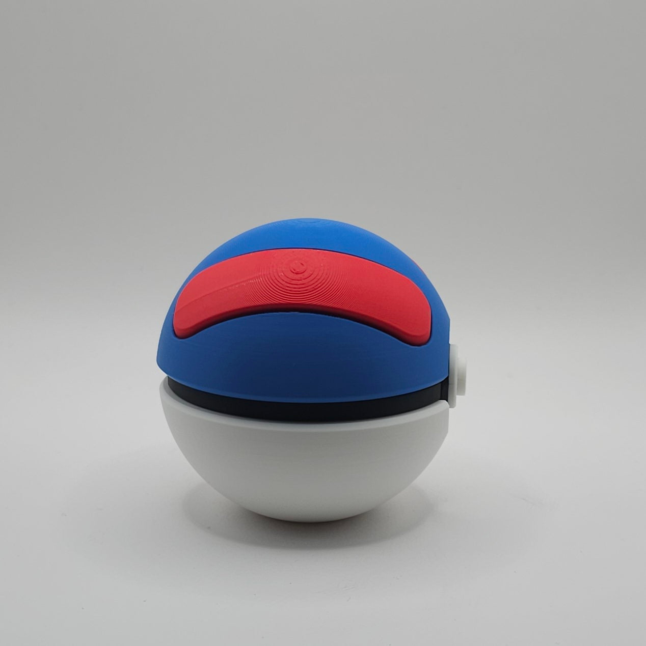 Pokemon 3D Printed Pokeball- Great Ball Design- Unique Fan Art Collectible