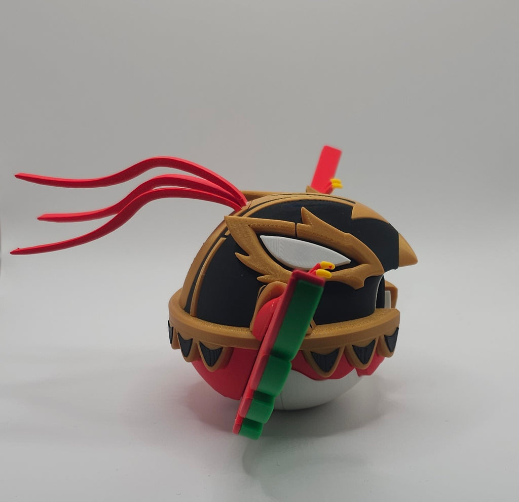 Pokemon Character Design- 3D Printed Pokeball- Mega Hawlucha- Unique Display Collectible