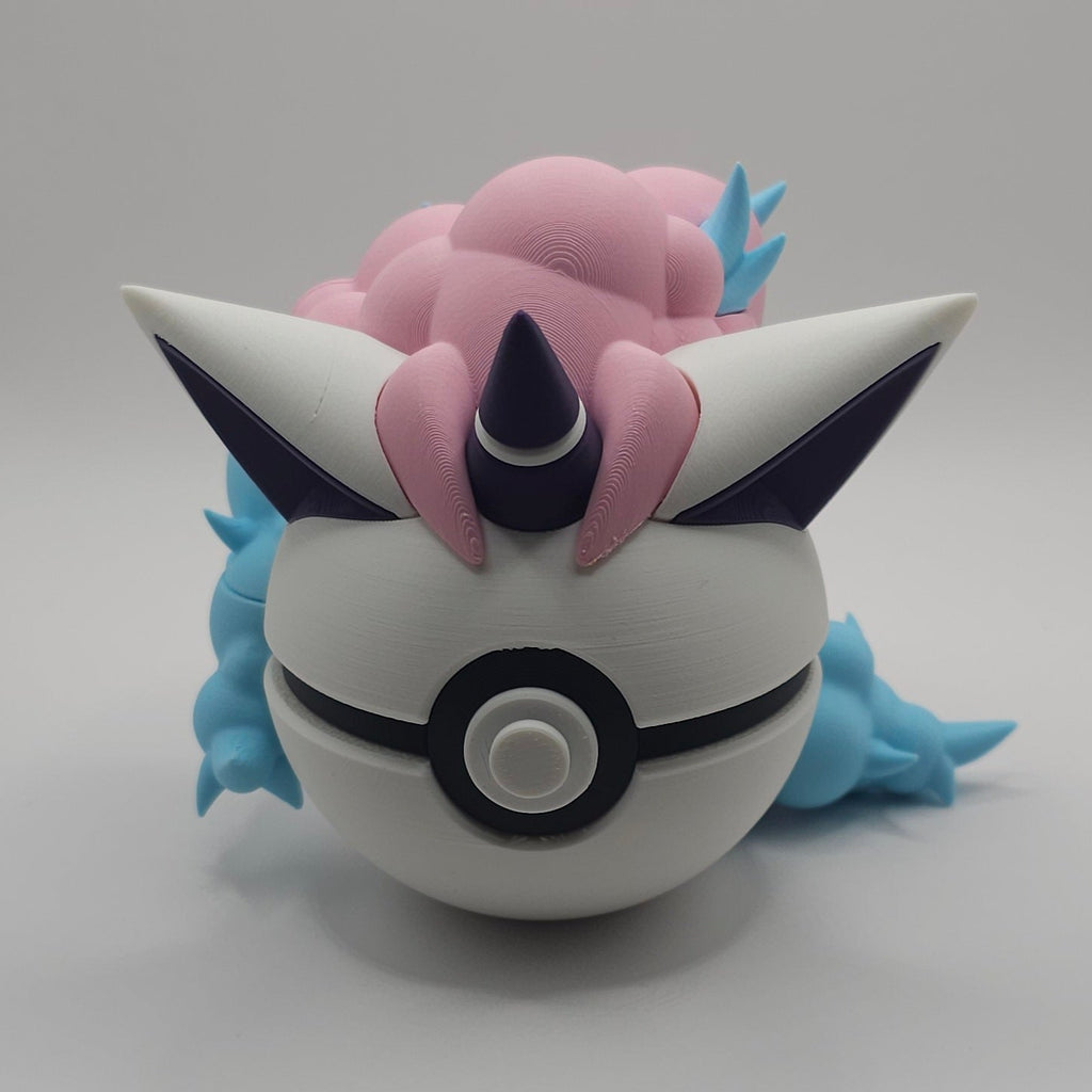 Pokemon Character Design- 3D Printed Pokeball- Galarian Ponyta- Unique Display Fan Art Collectible