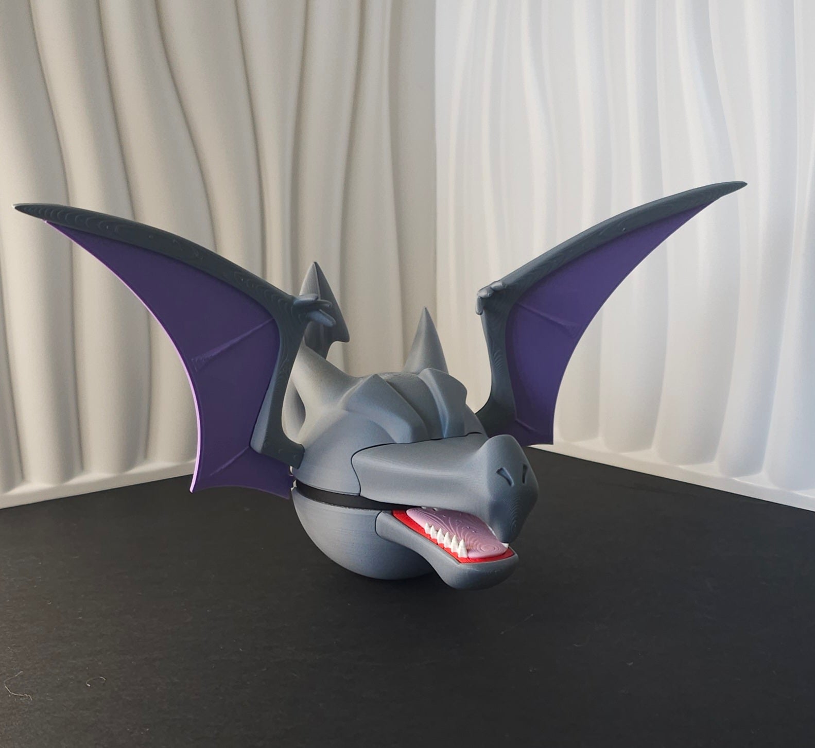 Pokemon Character Design- 3D Printed Pokeball- Aerodactyl- Unique Display Collectible