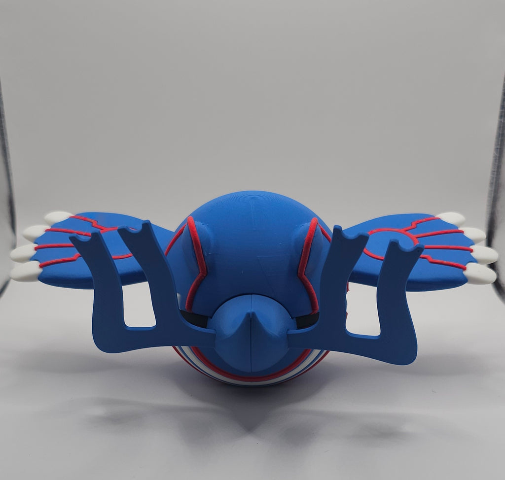 Pokemon Character Design 3D Printed Pokeball - Kyogre - Unique Display Collectible