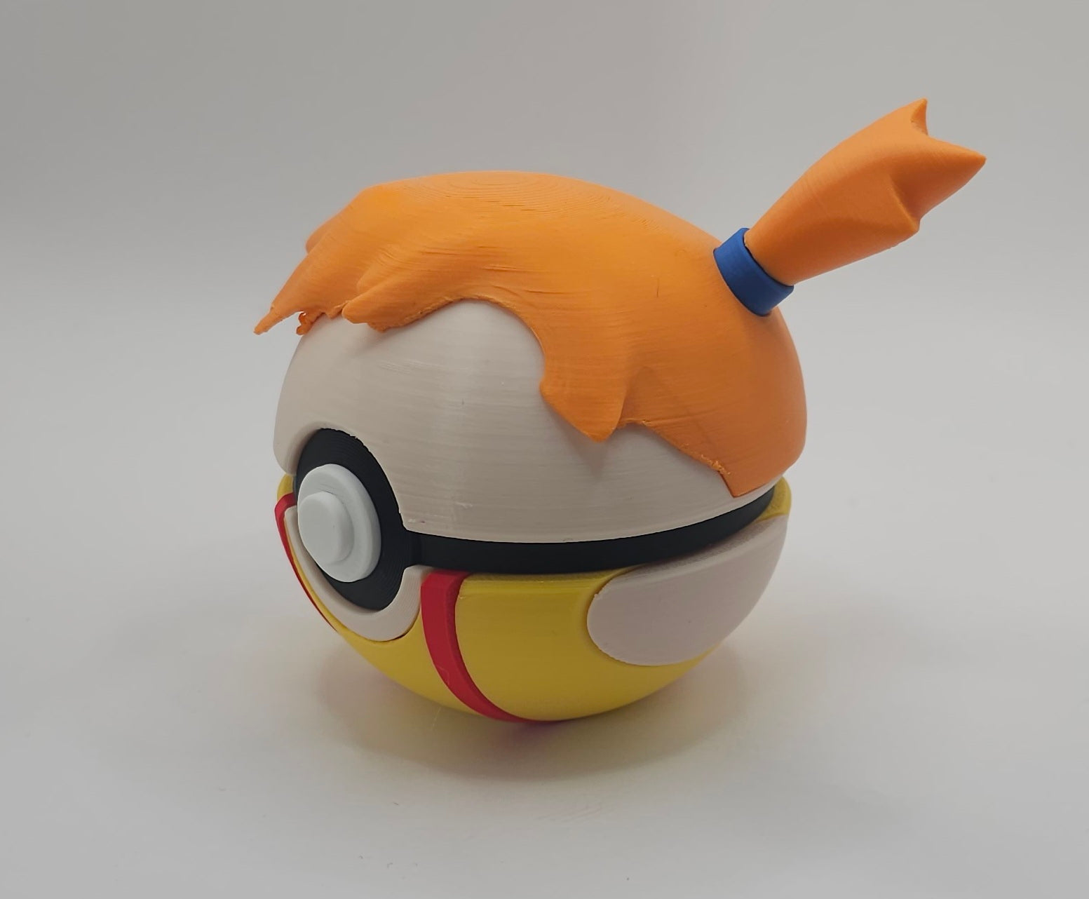 Pokemon Character Design- 3D Printed Pokeball- Ash, Brock & Misty- Unique Display Collectible