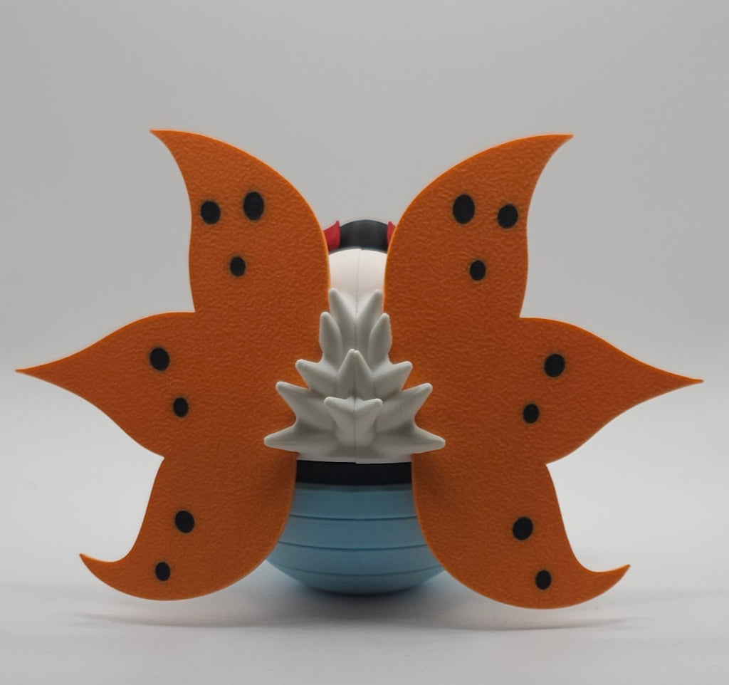 Pokemon Character Design - 3D Printed Pokeball - Volcarona - Unique Display Collectible