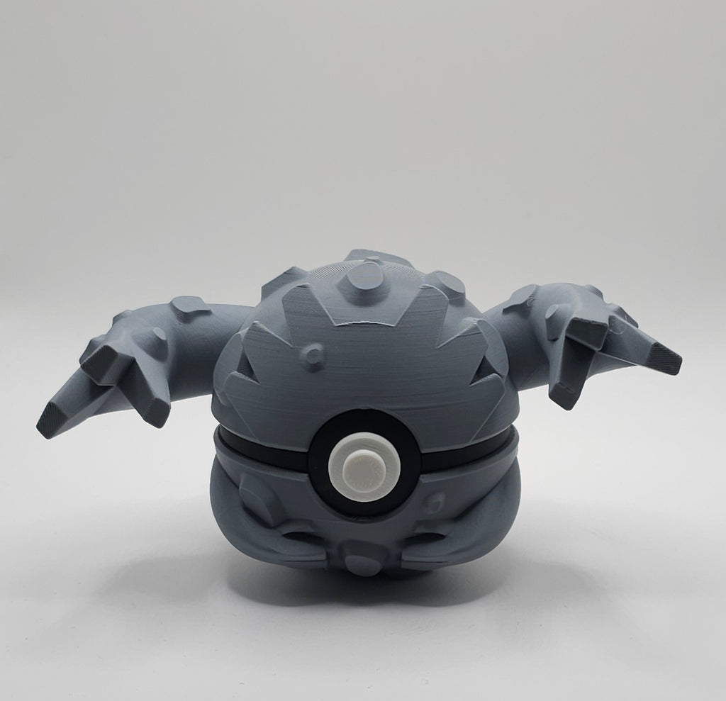 Pokemon Character Design- 3D Printed Pokeball- Graveler - Unique Display Collectible