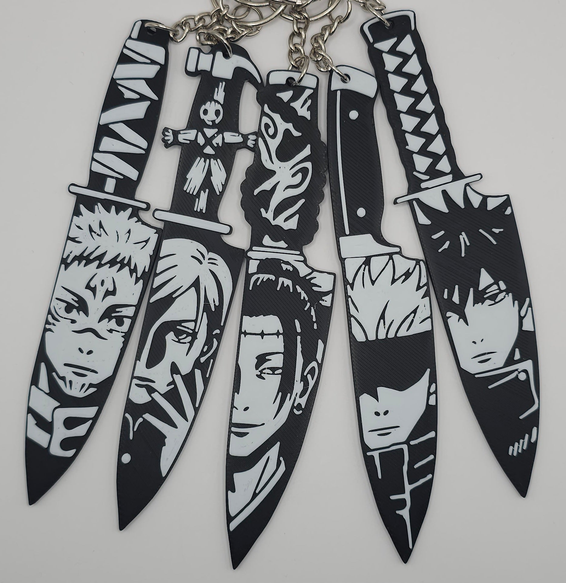 Jujutsu Kaisen Character Inspired- 3D Printed Dagger Keychain- Unique Fan Art Collectible
