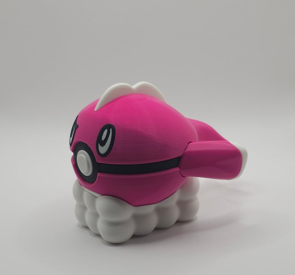 Pokemon Character Design- 3D Printed Pokeball- Tatsugiri- Unique Display Collectible