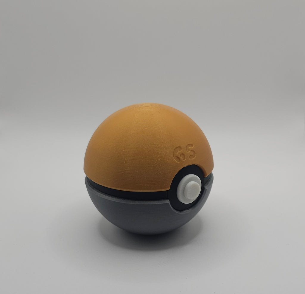 Pokemon 3D Printed Pokeball- GS Design- Unique Fan Art Collectible