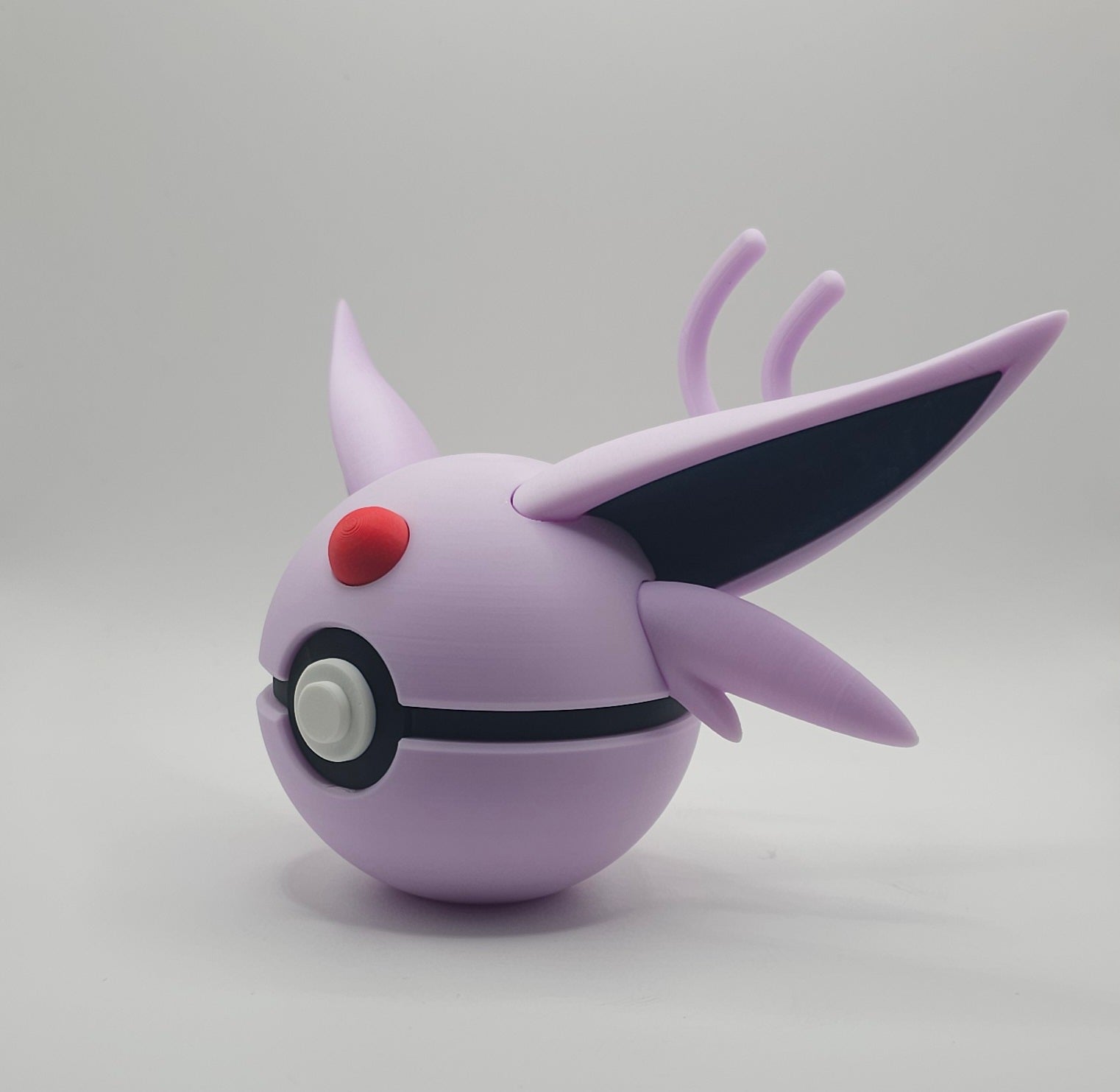 Pokemon Character Design - Espeon - 3D Printed Pokeball - Unique Display Fan Art Collectible