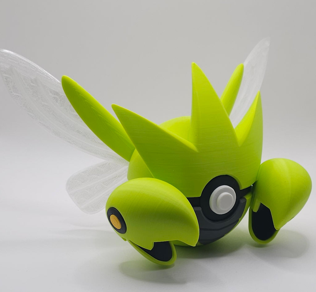 Pokemon Character Design- 3D Printed Pokeball- Scizor- Unique Display Collectible