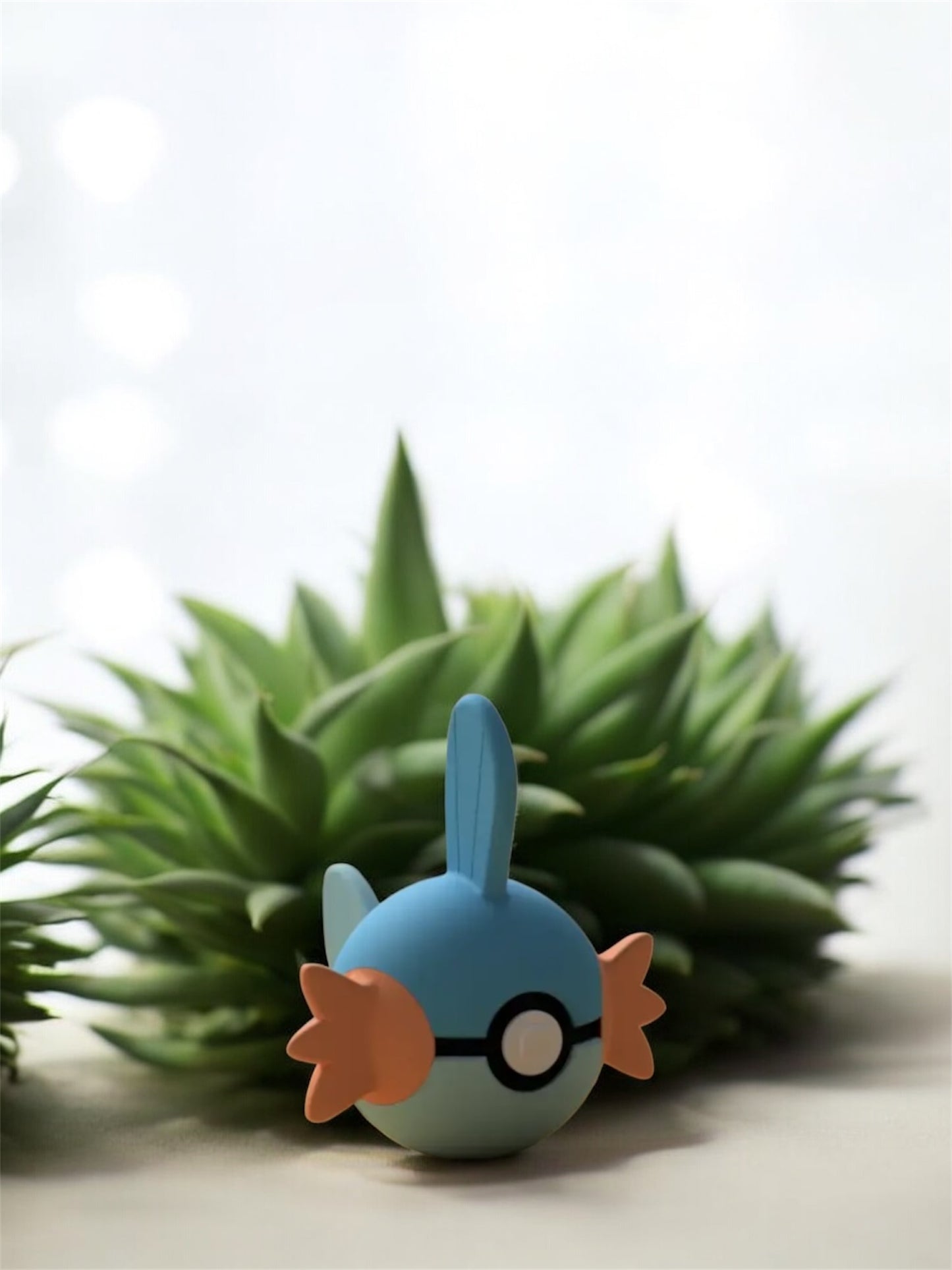 Pokemon Character Design- 3D Printed Pokeball- Mudkip- Unique Display Collectible