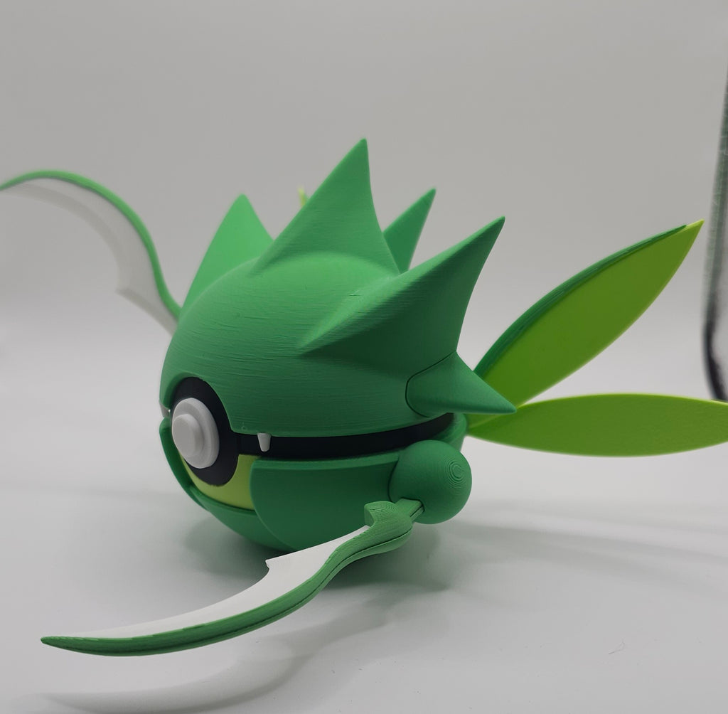 Pokemon Character Design 3D Printed Pokeball - Scyther - Unique Display Collectible
