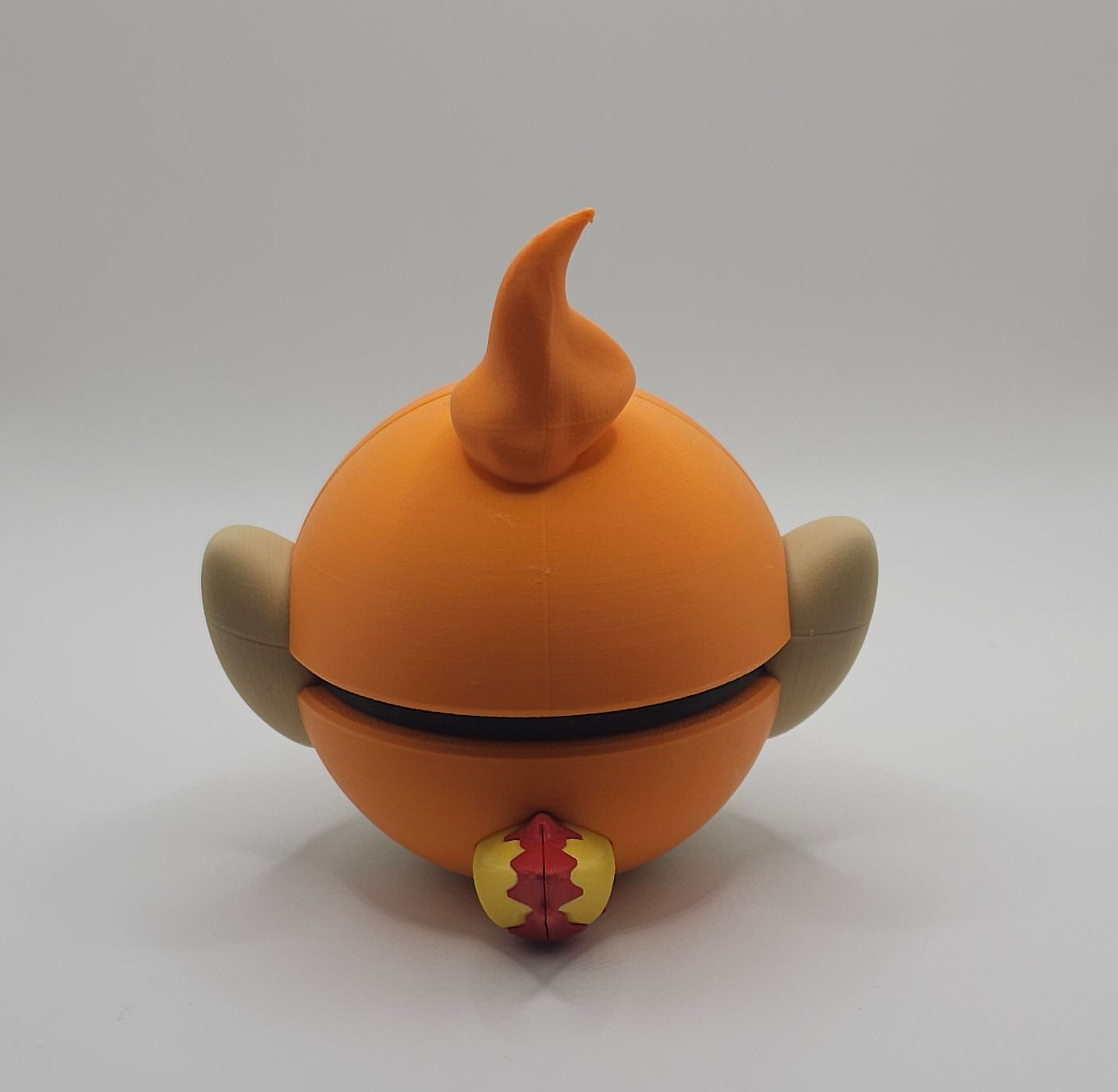 Pokemon Character Design- 3D Printed Pokeball- Chimchar- Unique Display Collectible