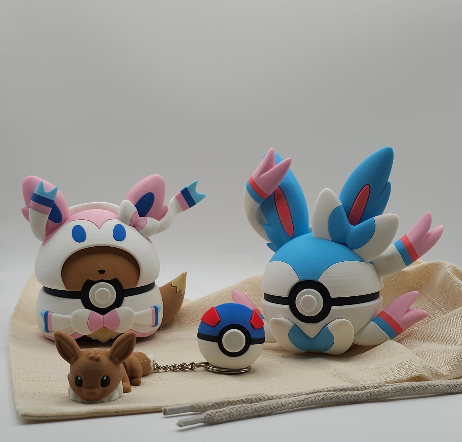 Eevee Inspired Mystery Bag- Mystery 3D Printed Gift Set- Unique Fan Art Collectible