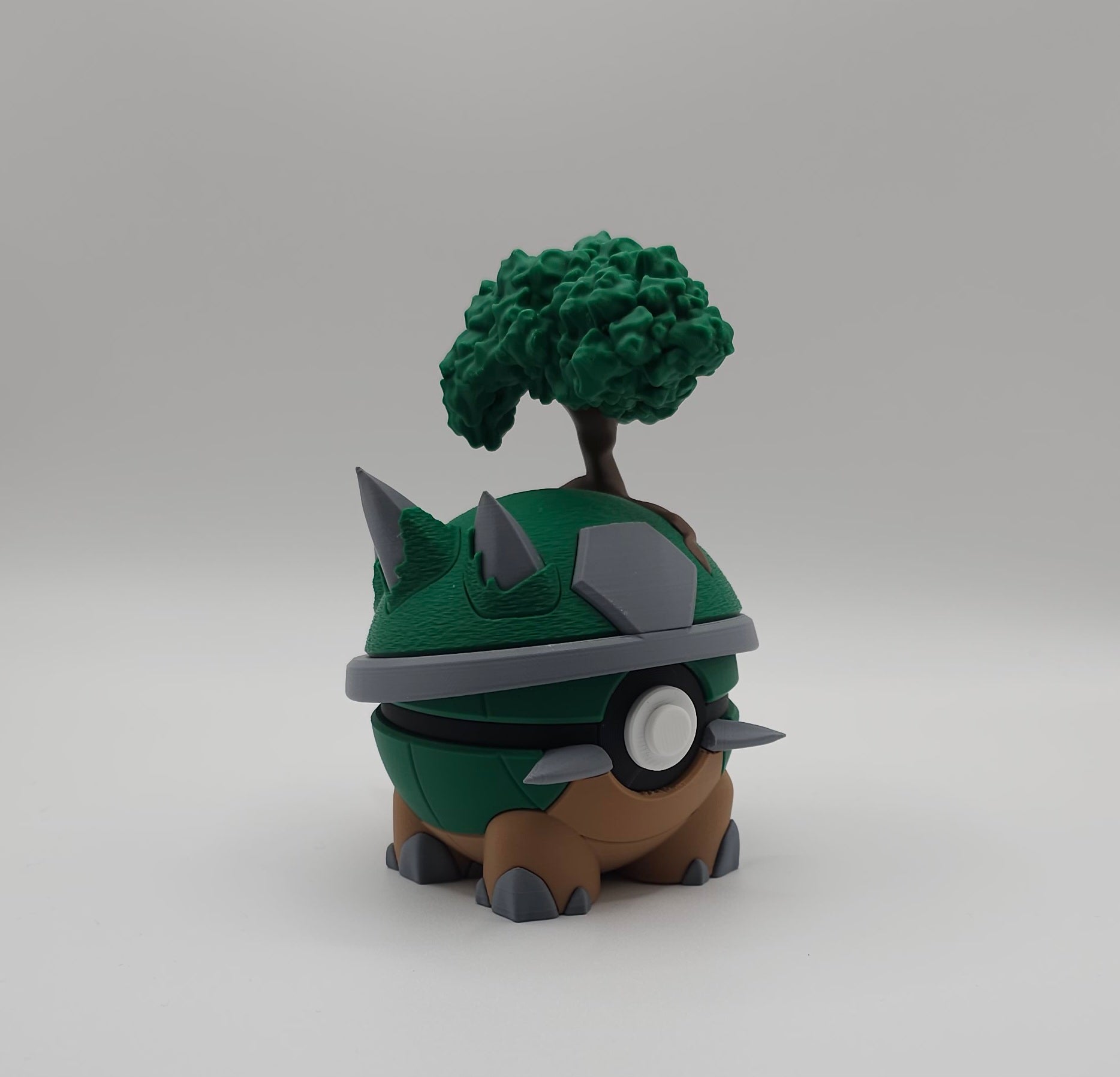 Pokemon Character Design- 3D Printed Pokeball- Torterra- Unique Display Collectible