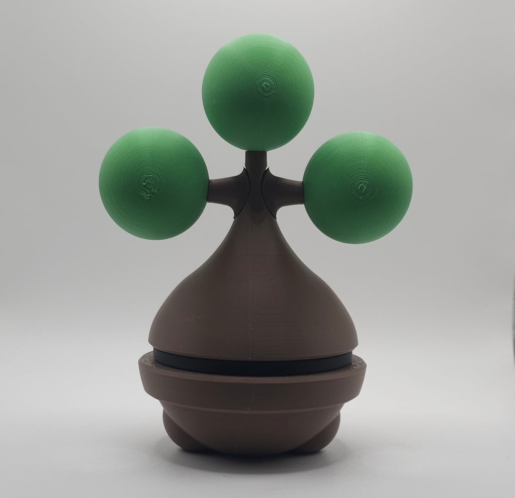 Pokemon Character Design- 3D Printed Pokeball- Bonsly- Unique Display Collectible