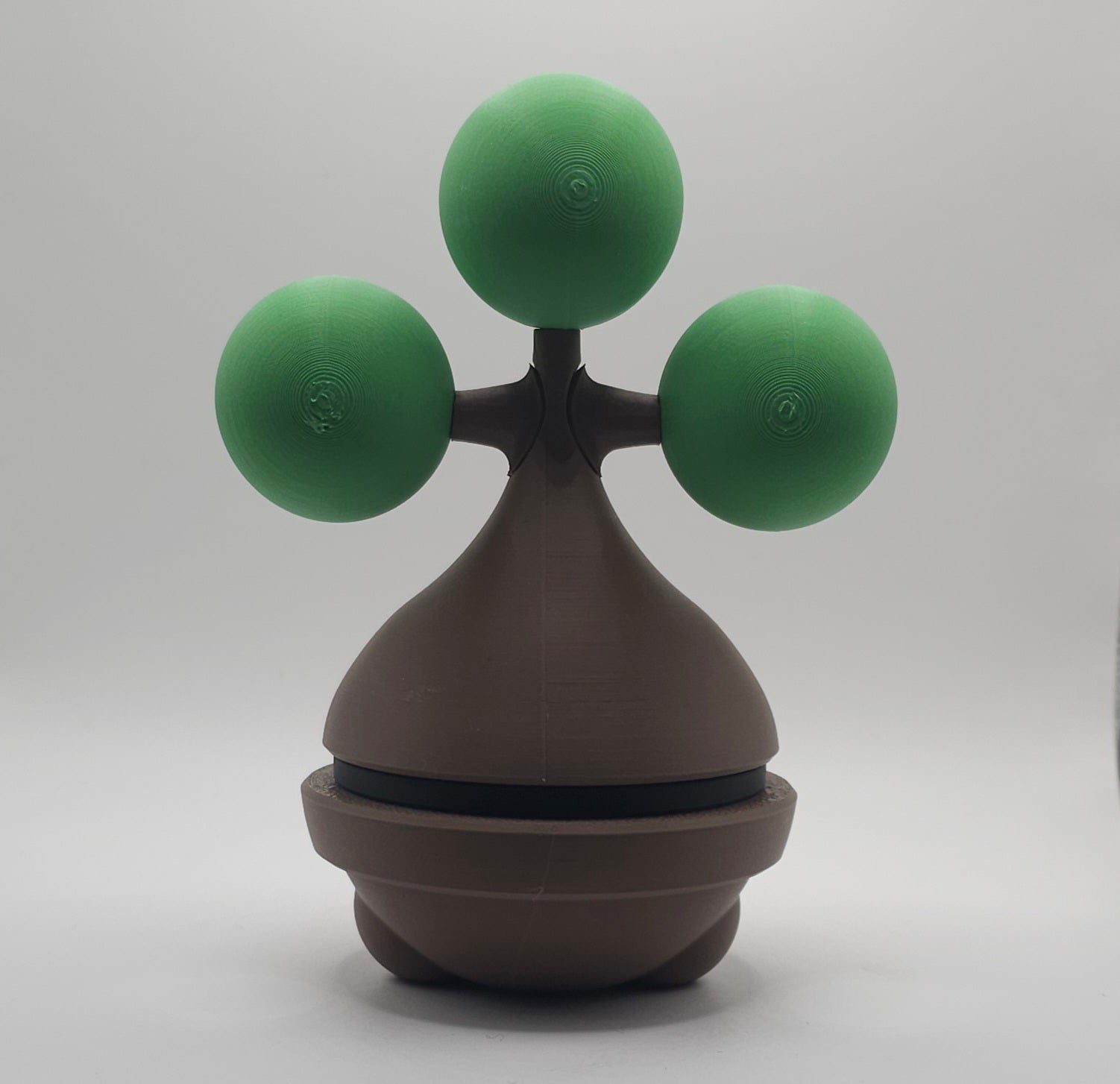 Pokemon Character Design- 3D Printed Pokeball- Bonsly- Unique Display Collectible