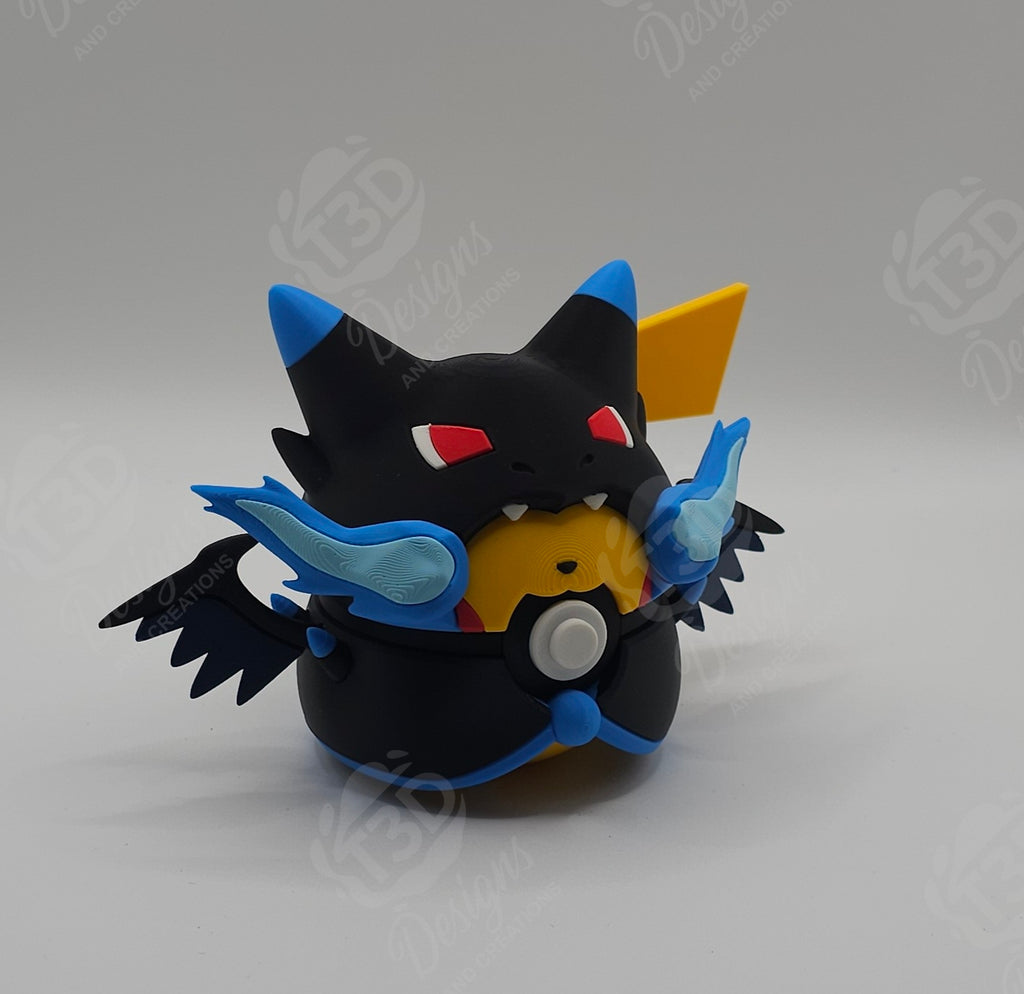 Poncho Pikachu - Charizard