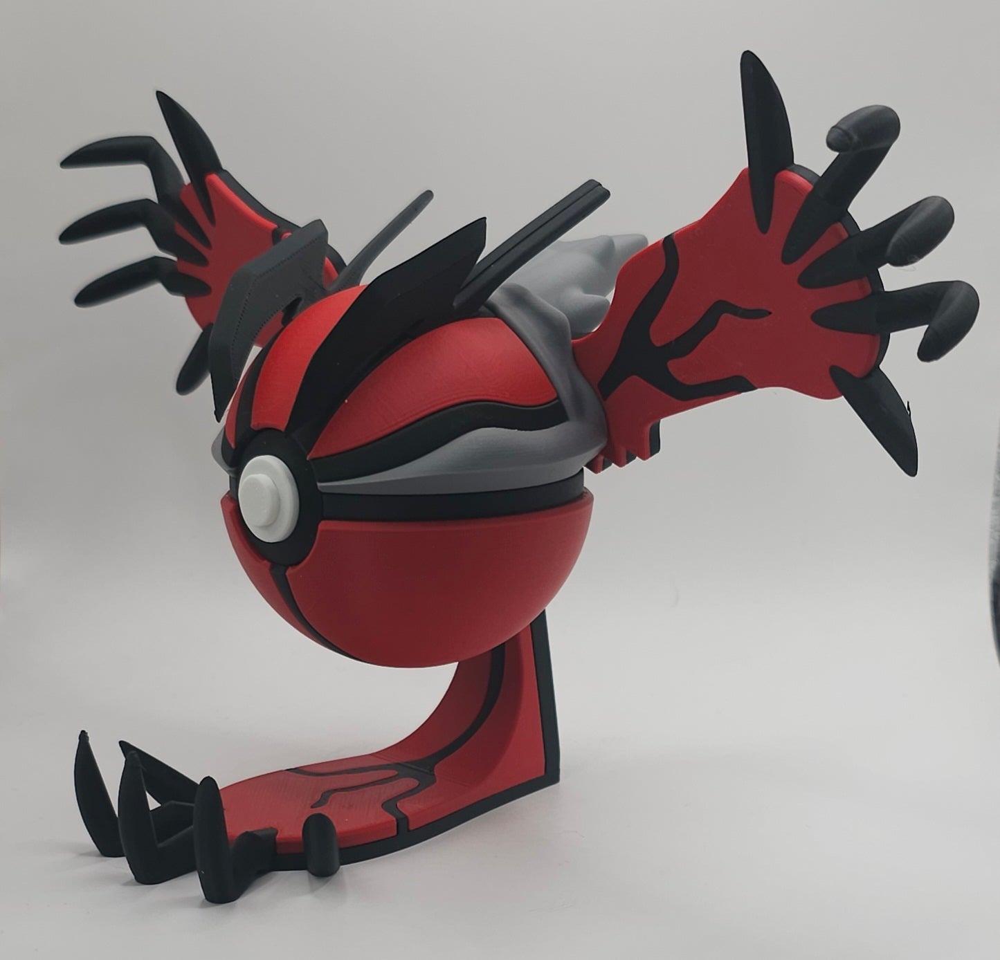 Pokemon Character Design- 3D Printed Pokeball- Yveltal- Unique Display Collectible