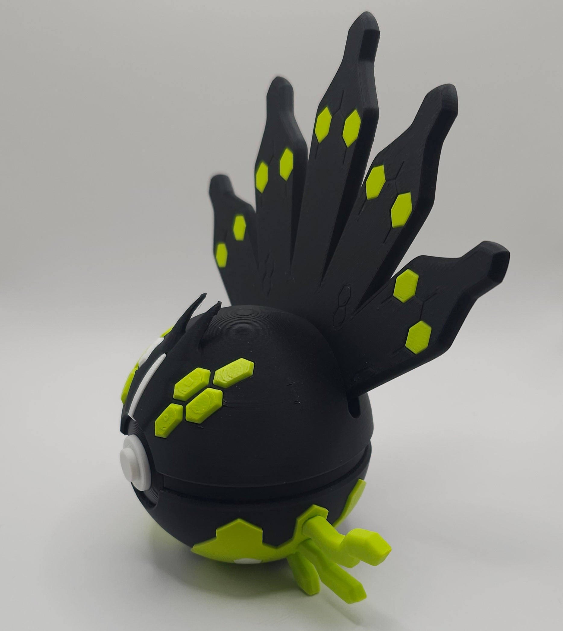Pokemon Character Design- 3D Printed Pokeball- Zygarde 50%- Unique Display Collectible