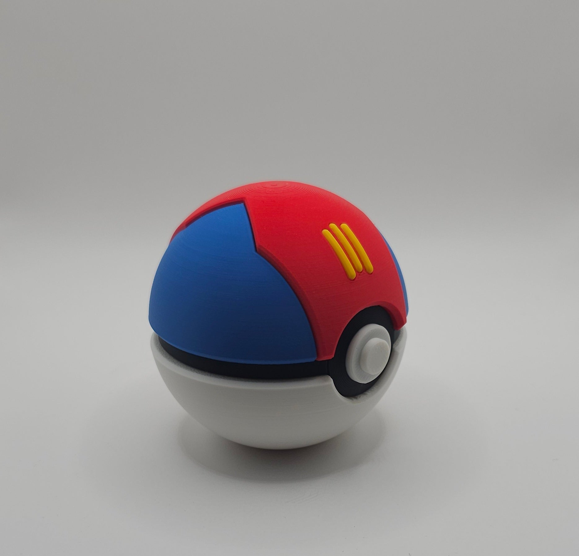 Pokemon 3D Printed Pokeball- Lure Ball Design- Unique Fan Art Collectible