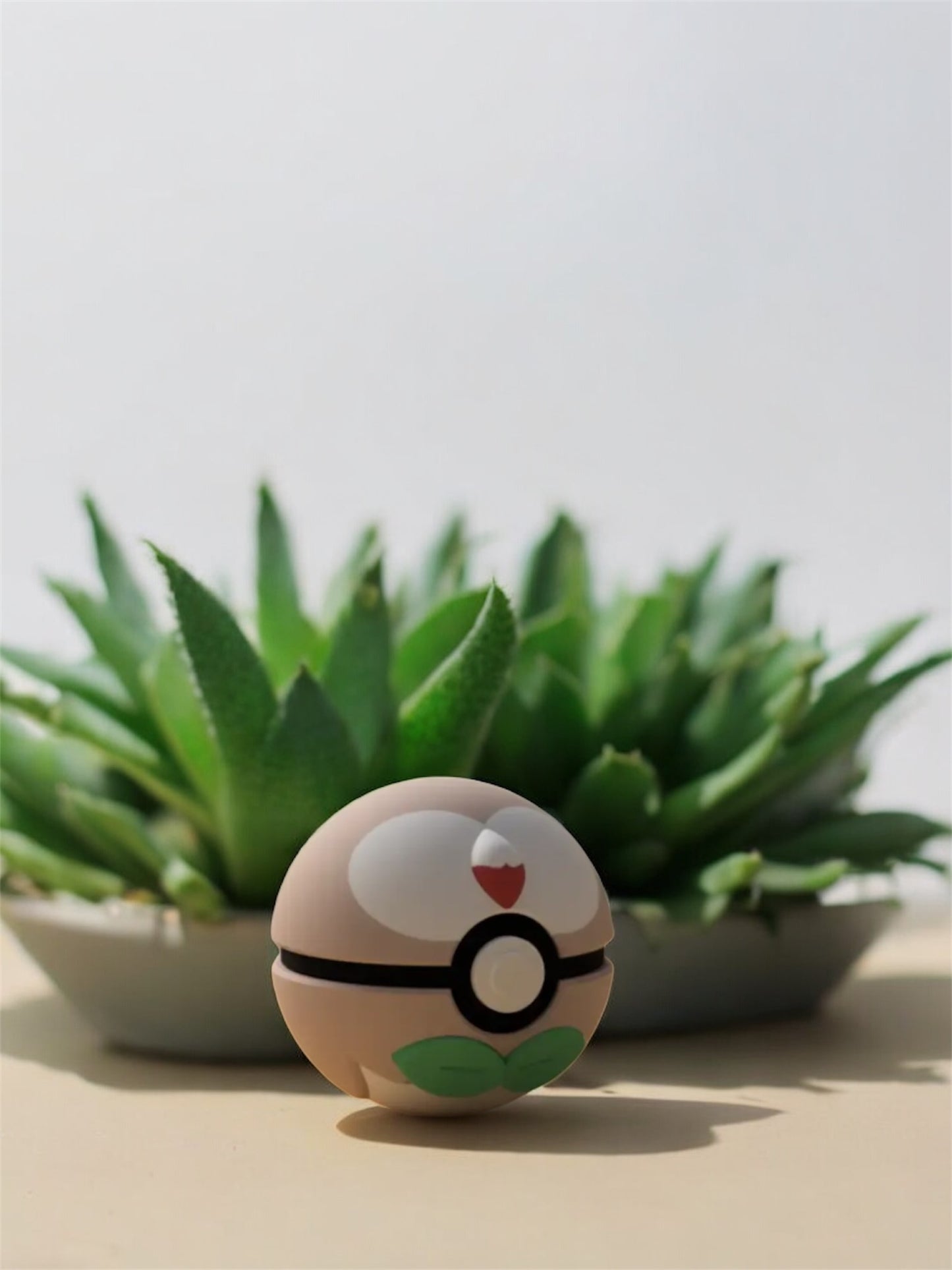 Pokemon Character Design- 3D Printed Pokeball- Rowlett- Unique Display Collectible