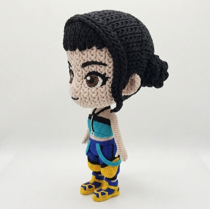 Knitted Design- 3D Printed K-Pop Demon Hunter Figures- Unique Display Collectible