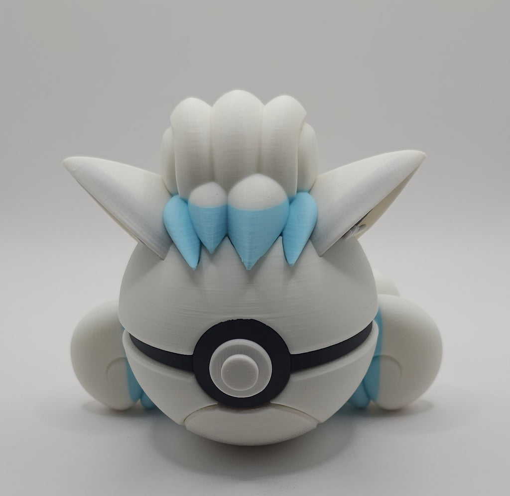 Pokemon Character Design 3D Printed Pokeball - Vulpix - Unique Display Collectible