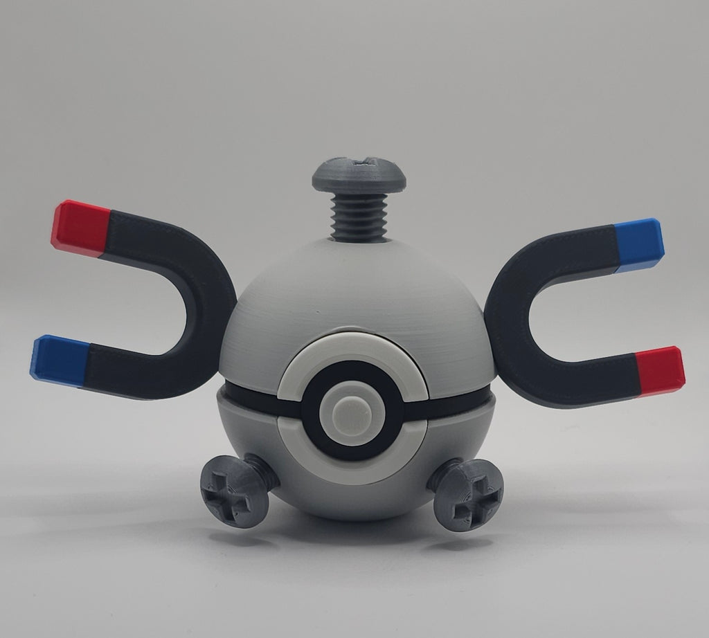 Pokemon Character Design 3D Printed Pokeball - Magnemite - Unique Display Collectible
