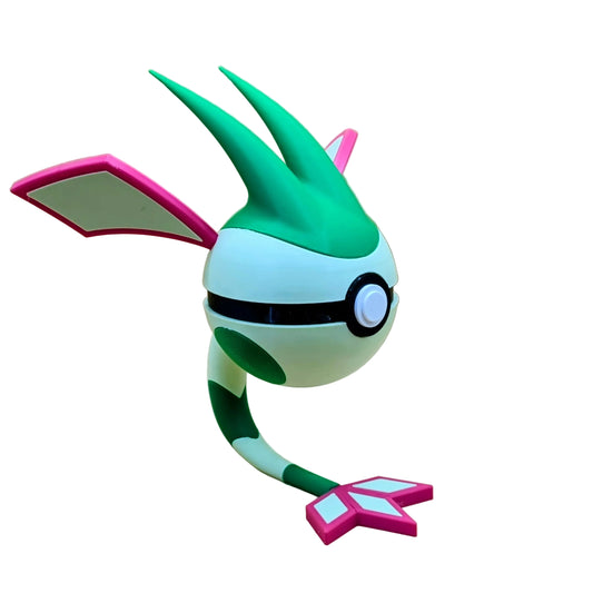 Pokemon Character Design- 3D Printed Pokeball- Flygon- Unique Display Collectible