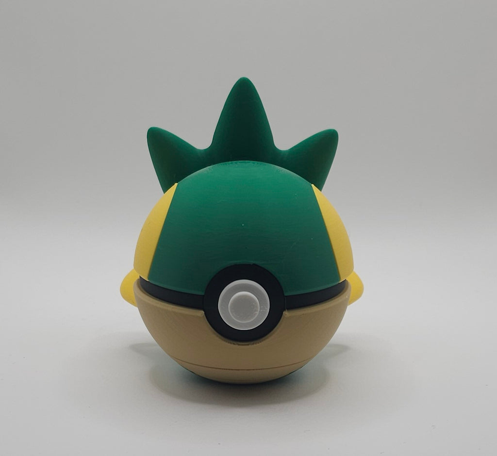 Pokemon Character Design- 3D Printed Pokeball- Snivy- Unique Display Collectible