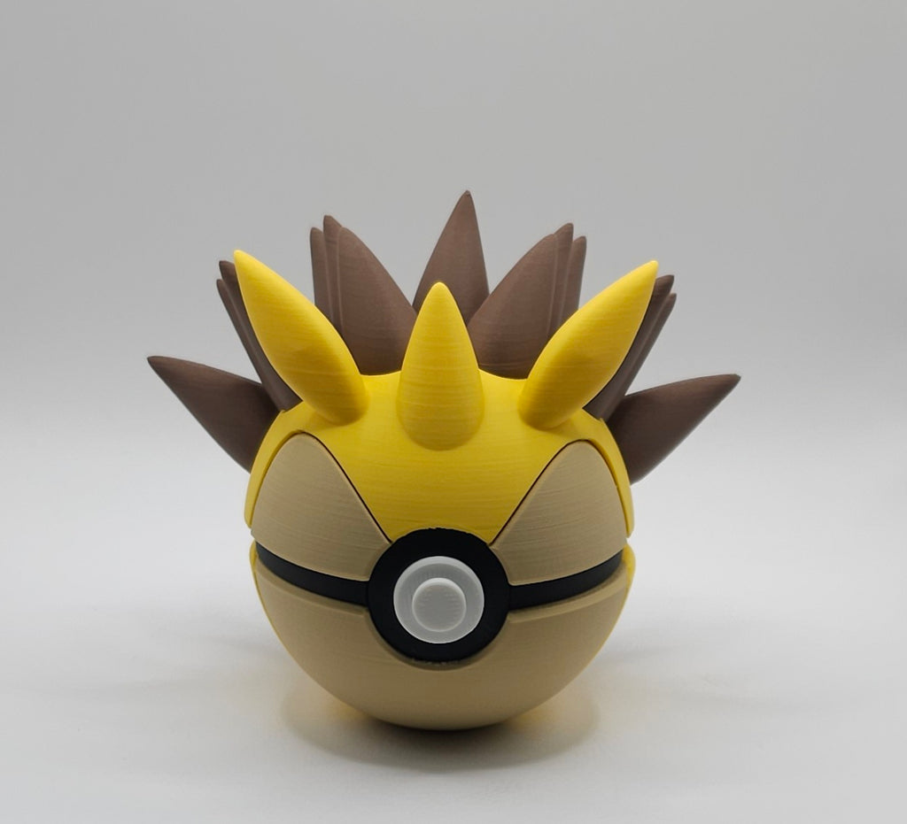 Pokemon Character Design - 3D Printed Pokeball - Sandslash - Unique Display Collectible