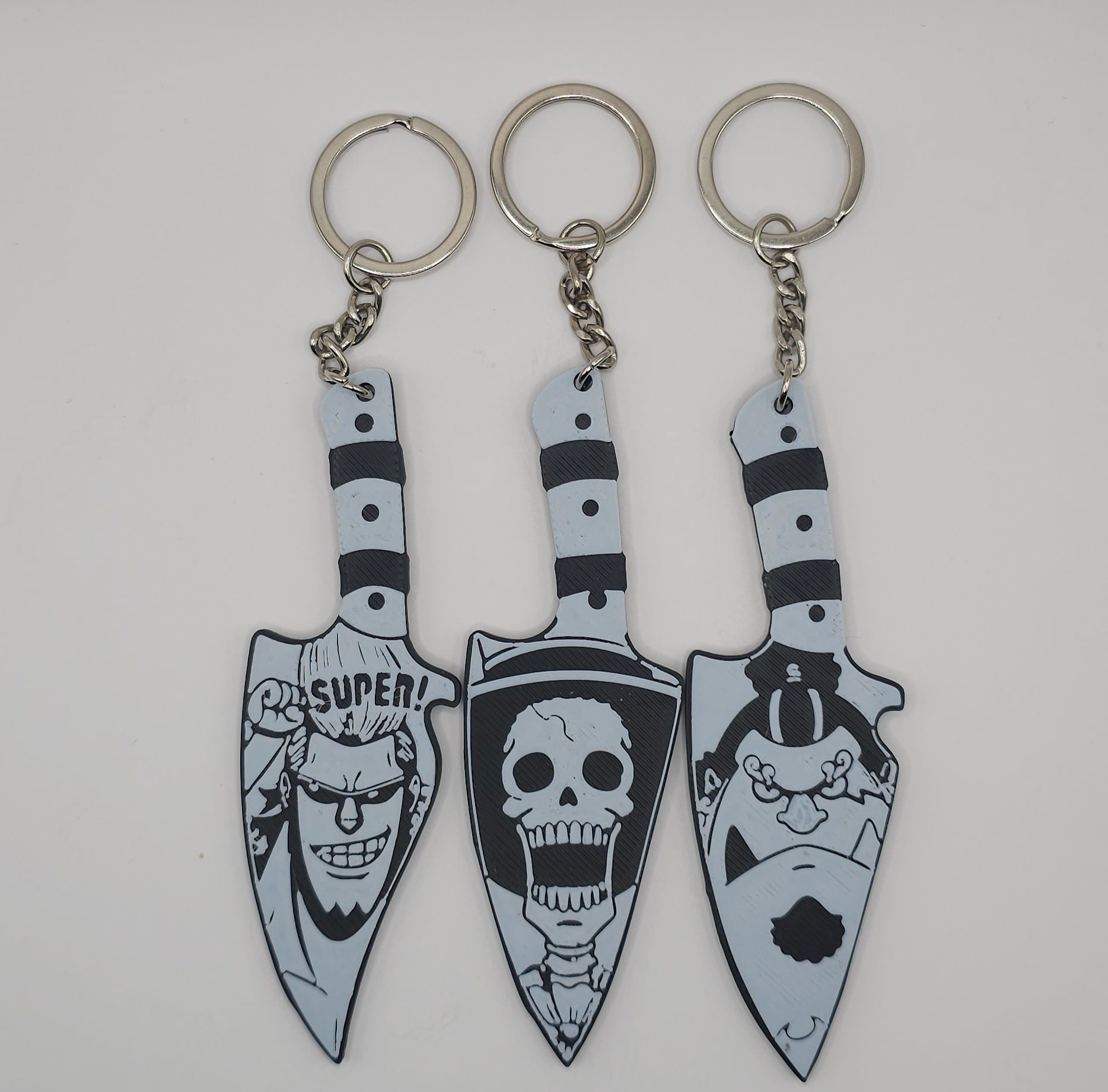 One Piece Character Inspired- 3D Printed Dagger Style Keychain- Unique Fan Art Collectible