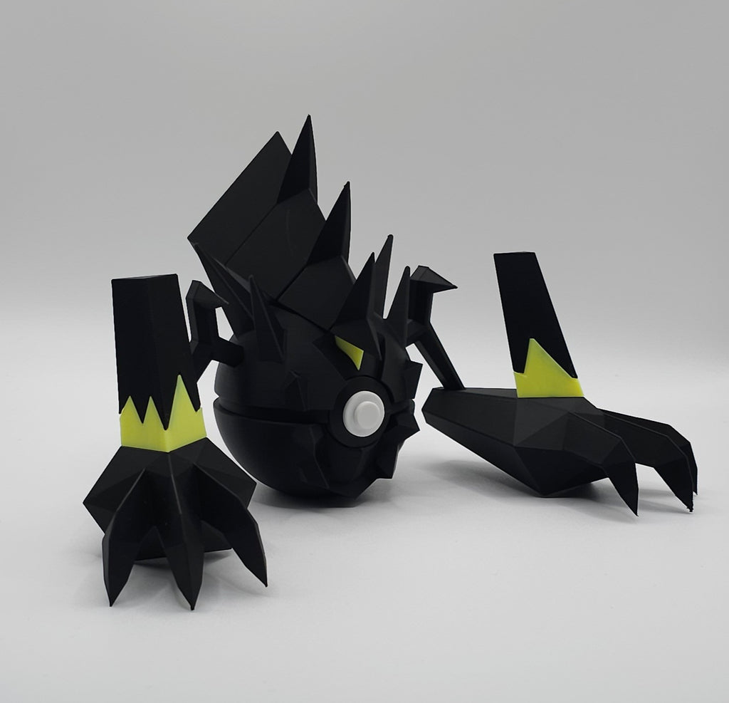 Pokemon Character Design- 3D Printed Pokeball- Necrozma- Unique Display Collectible