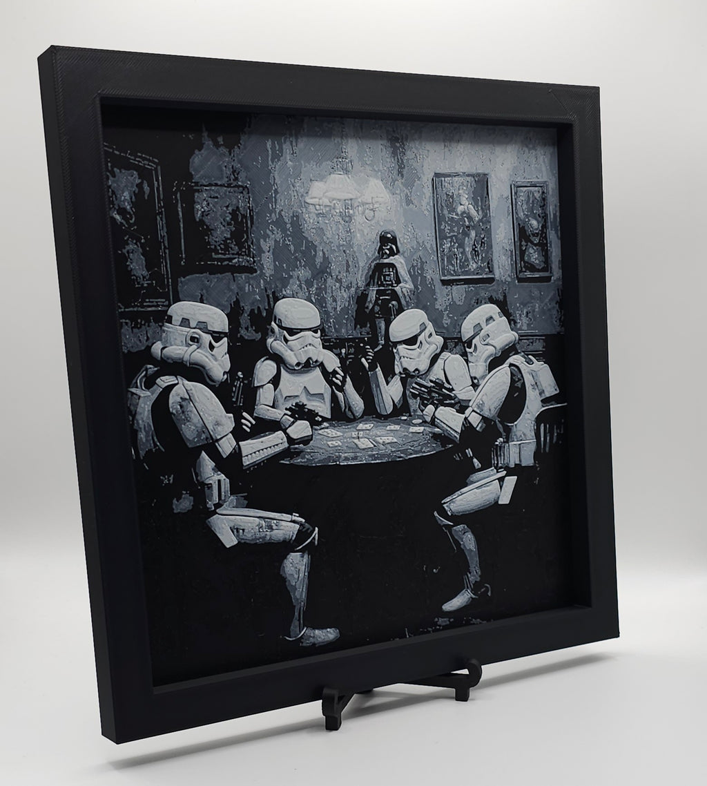 Sci-Fi Inspired Design HueForge- 3D Printed Wall Art- Unique Display Collectible
