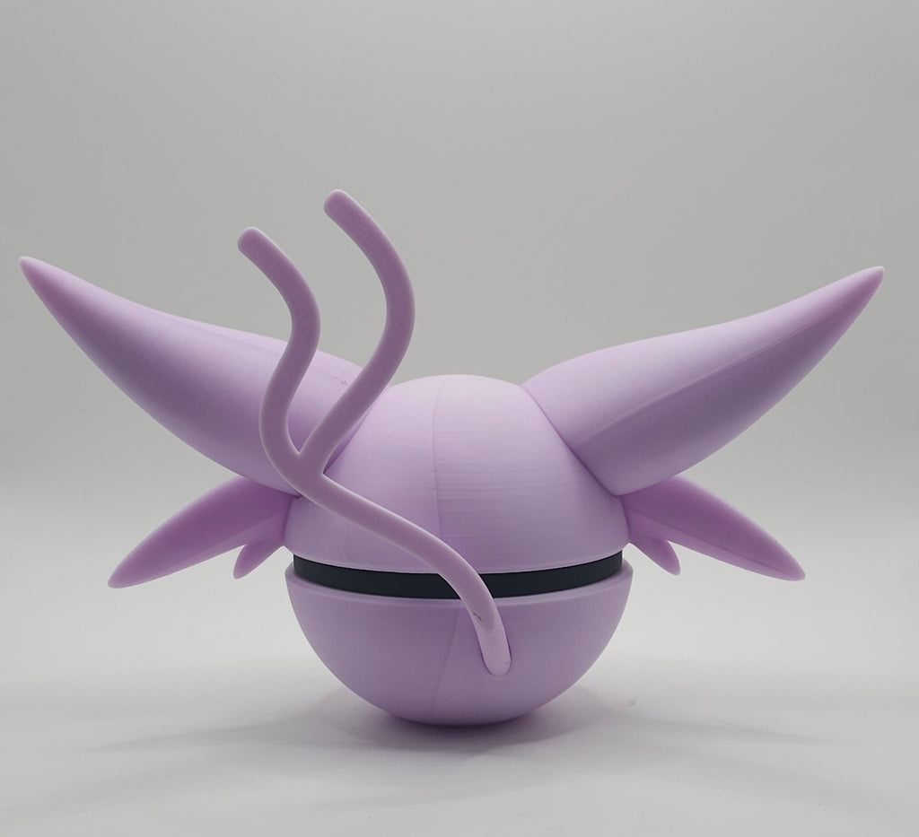 Pokemon Character Design - Espeon - 3D Printed Pokeball - Unique Display Fan Art Collectible