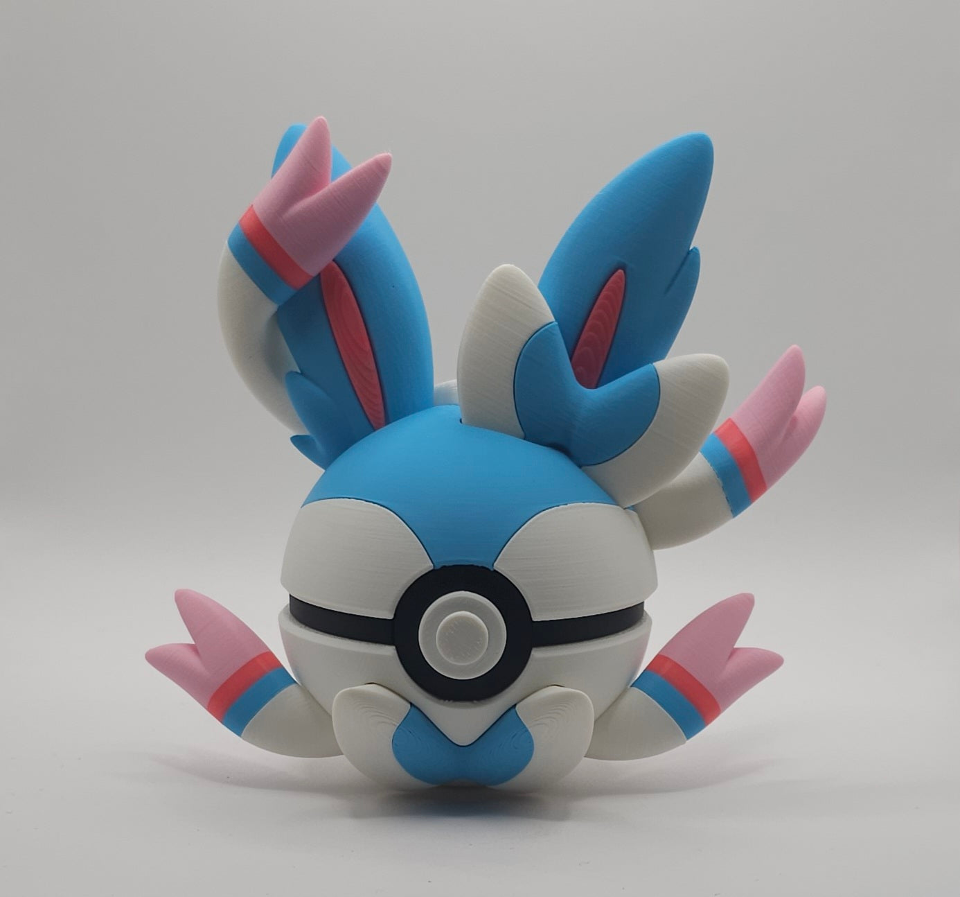 Sylveon Character Design- 3D Printed Display Ball- Unique Display Collectible