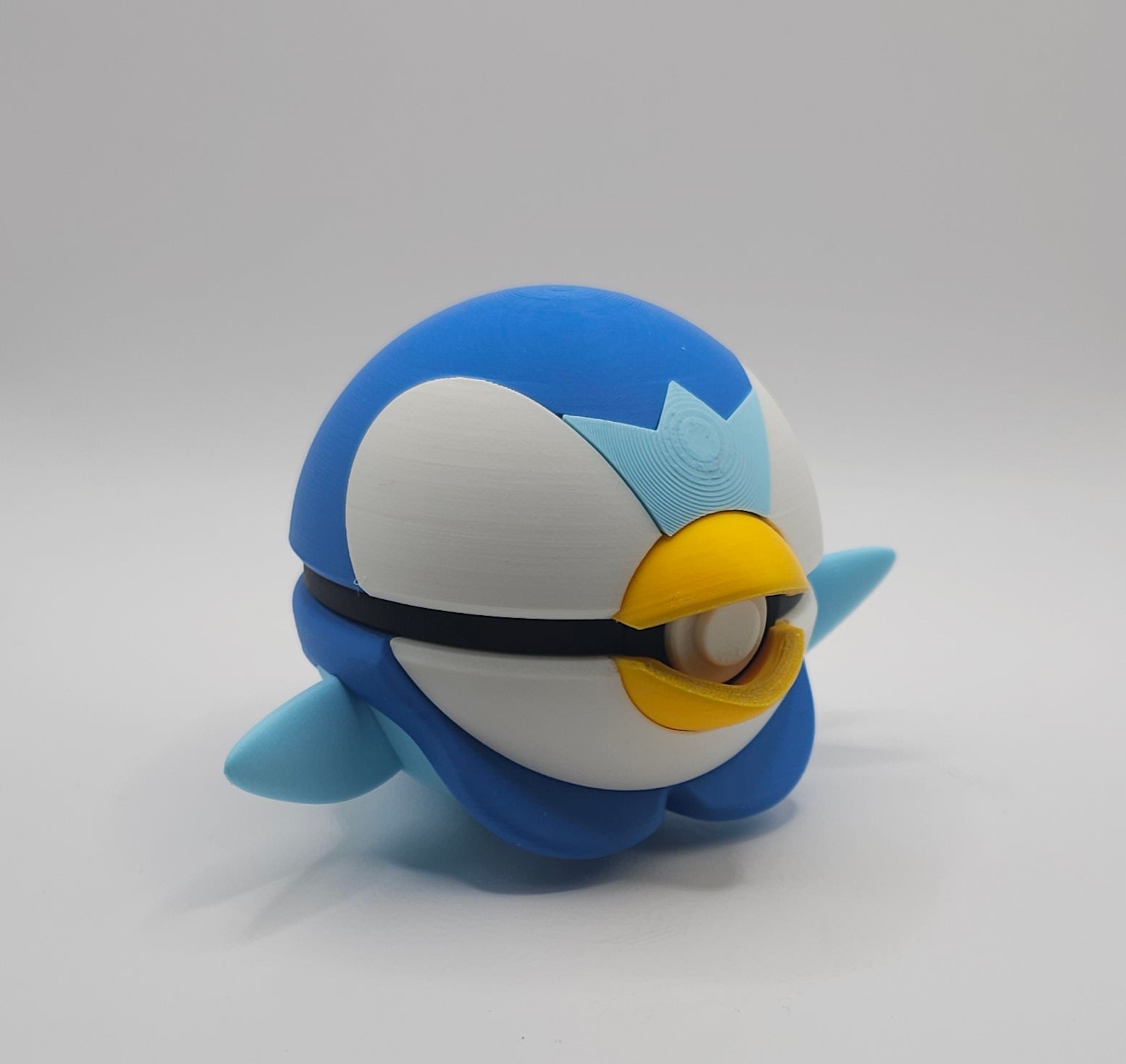 Pokemon Character Design - 3D Printed Pokeball - Piplup - Unique Display Collectible