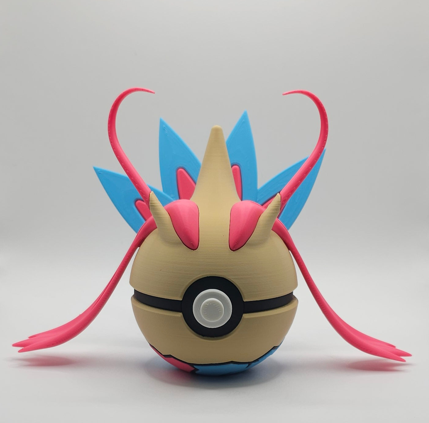 Pokemon Character Design- 3D Printed Pokeball- Milotic- Unique Display Collectible