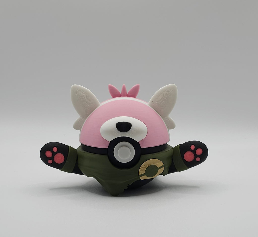 Pokemon Character Design- 3D Printed Pokeball- Bewear- Unique Display Collectible