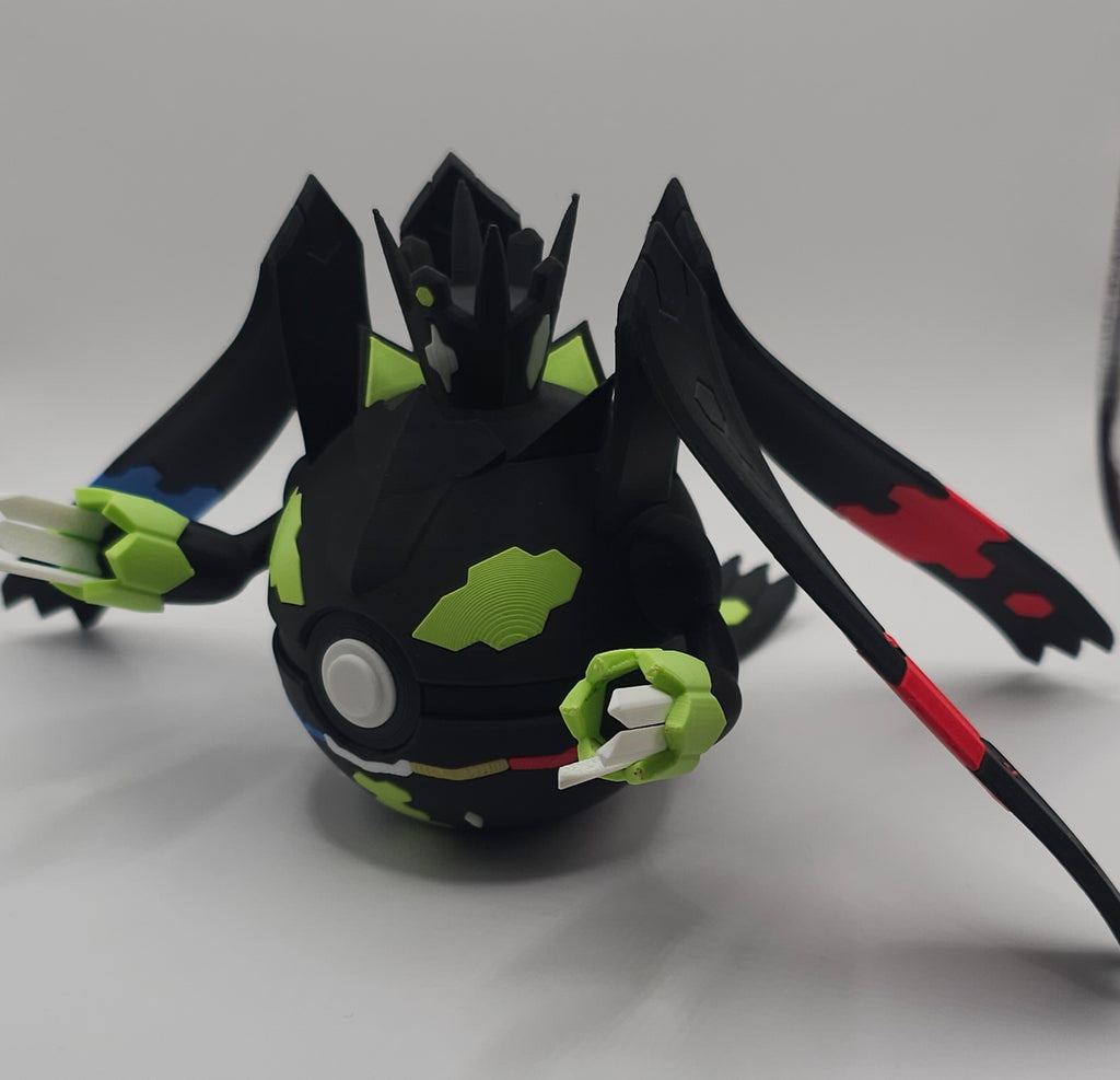 Zygarde Complete Form- Pokemon Character Design- 3D Printed Pokeball- Unique Display Collectible
